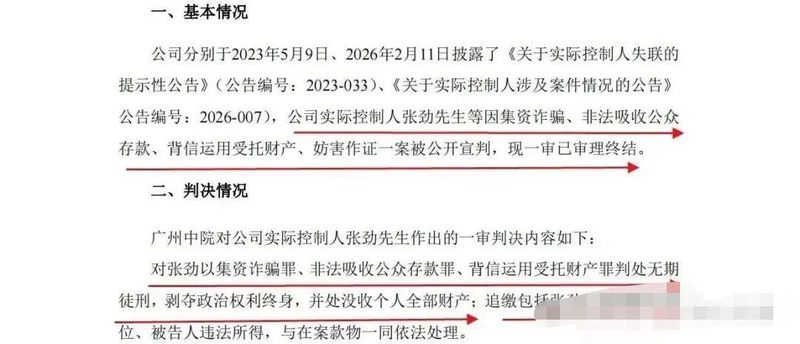 那个非法集资的集团老板，大结局了 新闻