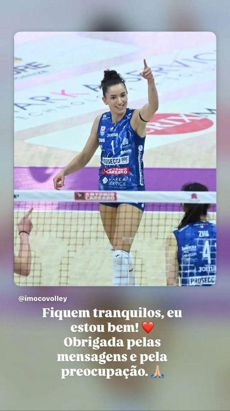  关于朱婷和加比在赛场相撞的伤情通报：左侧肋部意外撞击 没有骨折 新闻