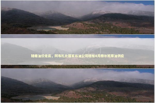 随着油价走高，阿布扎比国家石油公司增加4月穆尔班原油供应 新闻